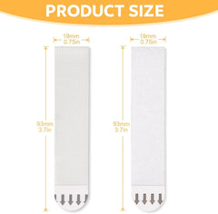 Sinnsally Large Picture Hanging Strips Heavy Duty,32-Pairs(64 Strips) Sticky Picture Hangers for Walls Hanging Without Nail,Damage Free No Nails Refill Adhesive Poster Frame Mounting,White