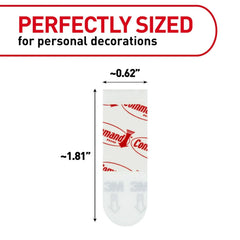 Command Poster Strips, 256 Strips Damage-Free Poster Hangers, No Tools Requried, Great for Home, Room, Wall, Office, and Dorm Decor, White Adhesive (Pack of 4)