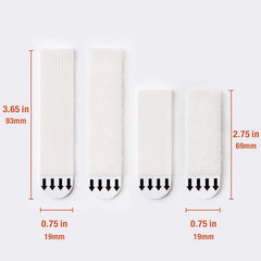MOVELYST 36-Pairs (16-L, 20-M, 72 Strips) Picture Hanging Strips Value Pack, Removable Hook and Loop Tape, Picture Hanger Damage Free, Adhesive Strips for Frame Hangingl, Heavy Duty