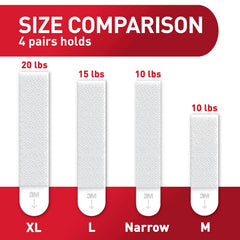 Command 4 lb Small Picture Hanging Strips 18 Pairs (36 Command Strips), Damage-Free Hanging Picture Hangers, No Tools Wall Hanging Strips for Home Decor, White Adhesive Strips