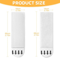 Sinnsally Medium Picture Hanging Strips Heavy Duty,20-Pairs(40 Strips) Sticky Picture Hangers for Walls Hanging Without Nail,Damage Free No Nails Refill Adhesive Poster Frame Mounting, White