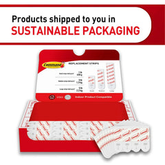 Command Poster Hanging Strips, Small, White, Indoor Use, 64-Strips, Decorate Damage-Free