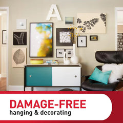 Command 15 lb & 10 lb Large and Medium Picture Hanging Strips, 2 Pack (56 Pairs / 112 Command Strips), Damage Free Hanging Picture Hangers, Great for Home Decor, White Adhesive