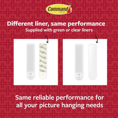 Command 10 lb Medium Picture Hanging Strips, Damage-Free Picture Hangers, No Tools Wall Hanging for Home Decor, White Adhesive, 32 Pairs