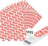 40 Sets Hook and Loop Tape Sticky White,4 in.x 1 in.Double-Sided Adhesive Strip,Heavy Duty
