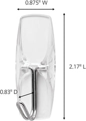 Command 17065CLR-6ES Wire Hook, 24 Hooks ( 4 Count )