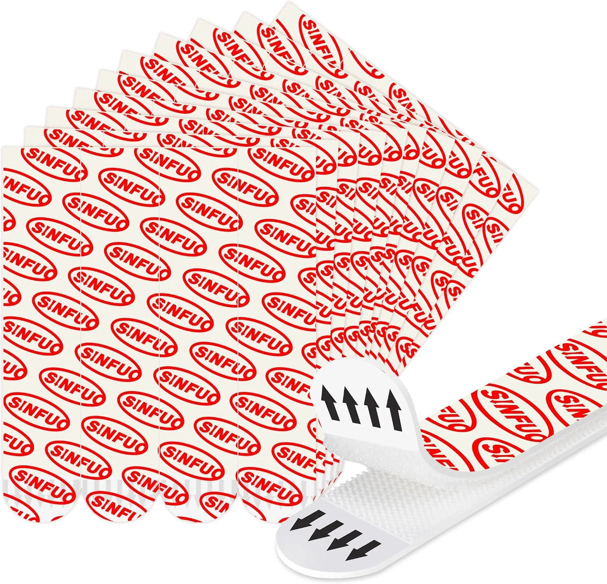 Removable Hook-and-Loop Strips, 40-Sets Set Damage-Free Picture Hanging Tool Kit Residue-Free Wall Tape, Adhesive Strips, Hook and Loop Tape, Mounting Tape -L