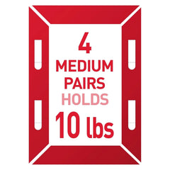 Command Medium Picture Hanging Strips, 5 lb per Strip, 100 Pairs, White