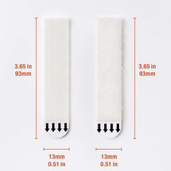 MOVELYST 28-Pairs(56 Strips) Large Narrow Picture Hanging Strips, Removable Hook and Loop Tape Damage Free, Waterproof Adhesive Strips for Frame Hanging, Heavy Duty