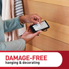 Command X-Large Matte Black Triple Hook, 1 Hook, 3 Strips, Damage-Free Hanging with Adhesive Strips, No Tools Wall Hook for Hanging Decorations in Living Spaces