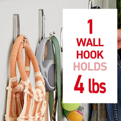 Command Large Satin Brass Wire Hooks