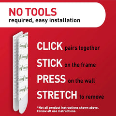 Command 15 lb & 10 lb Large and Medium Picture Hanging Strips, 2 Pack (56 Pairs / 112 Command Strips), Damage Free Hanging Picture Hangers, Great for Home Decor, White Adhesive