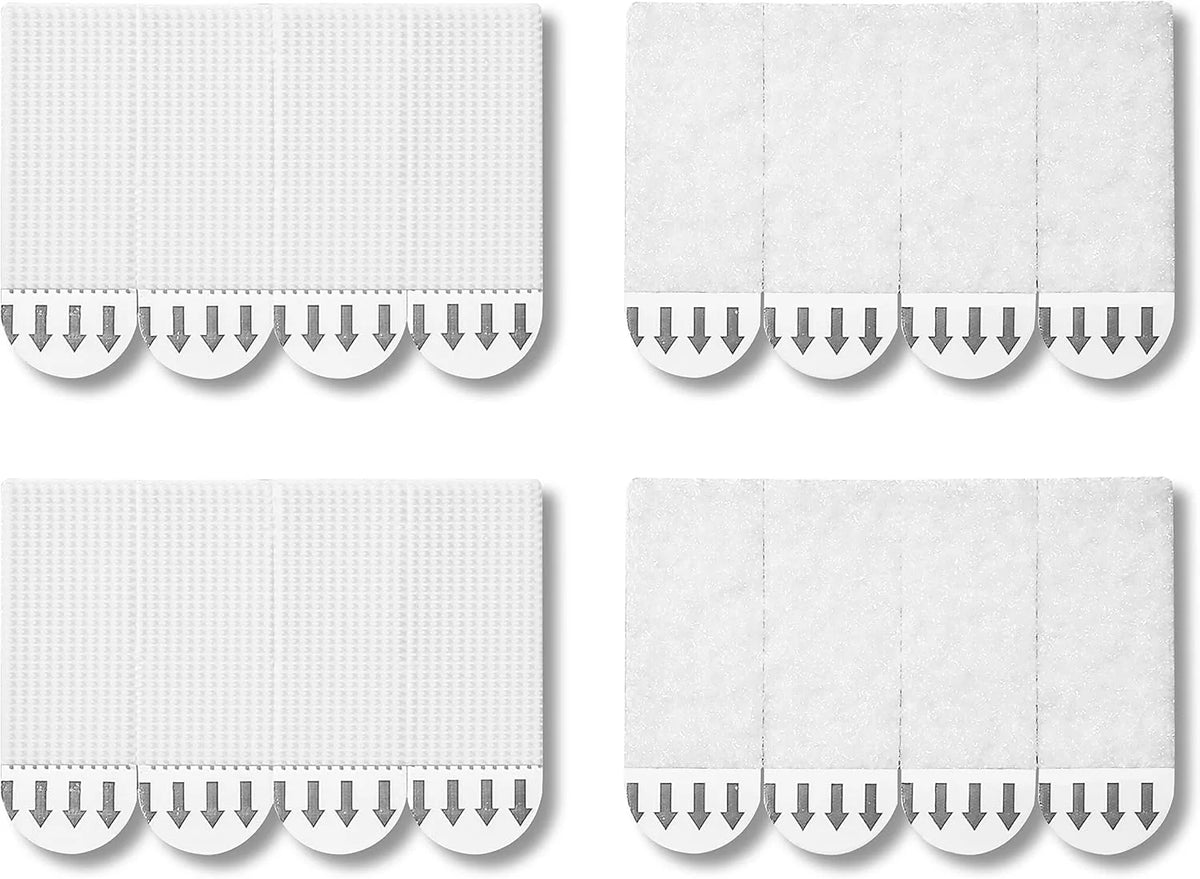 MOVELYST 36-Pairs(72 Strips) Small Picture Hanging Strips, Removable Hook and Loop Tape, Waterproof Adhesive Strips for Frame Hanging, Heavy Duty