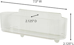 Command Medium Caddy, Holds up to 2 lb, 7.5" x 2.1" x 2.1", 1 Caddy with 4 Strips, Damage-Free Organization Wall Mount to Cabinet, Kitchen, Pantry, Closet, or Under Sink