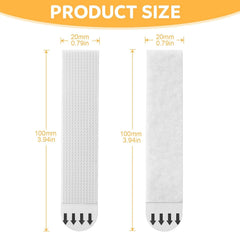 Sinnsally X-Large Picture Hanging Strips Heavy Duty,20-Pairs(40 Strips) Sticky Picture Hangers for Walls Hanging Without Nail,Damage Free No Nails Refill Adhesive Poster Frame Mounting,White