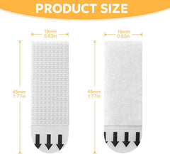 Small Picture Hanging Strips Heavy Duty,40-Pairs(80 Strips) Sticky Picture Hangers for Walls Hanging Without Nail,Damage Free No Nails Refill Adhesive Poster Frame Mounting