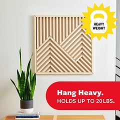 Command 20 lb XL 10 Pairs Heavyweight Picture Hanging Strips (20 Strips), Damage-Free Hangers for Picture Frames, No Tools Required, Ideal for Home Room Wall Decor, Black Adhesive