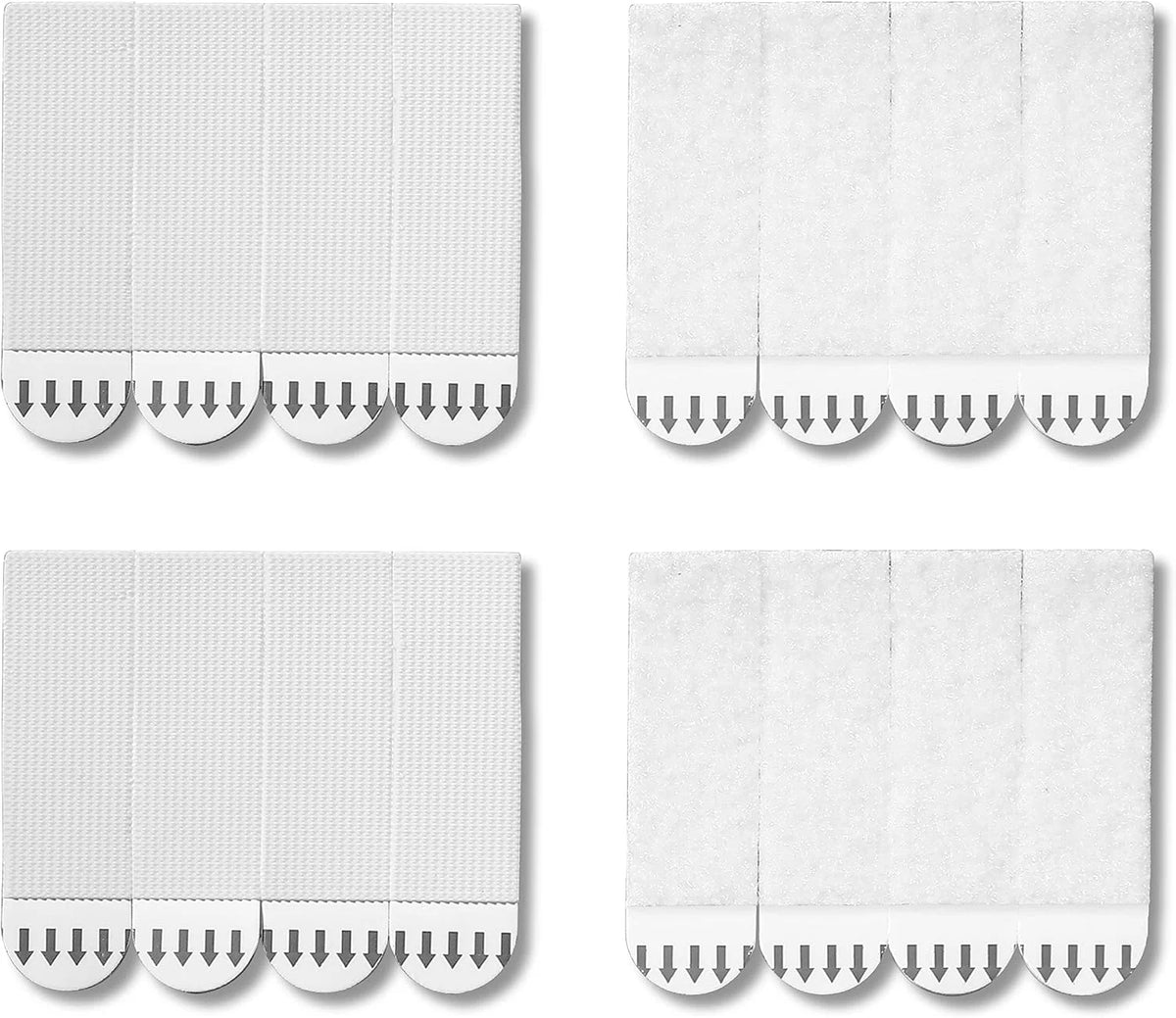 MOVELYST 24-Pairs(48 Strips) Medium Picture Hanging Strips, Hook and Loop Tape, Picture Hanger Damage Free, Waterproof Adhesive Strips for Frame Hanging and Christmas Decorations, Heavy Duty