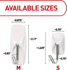 Command Small Wire Toggle Hooks, 32 Count, and 48 Strips, Damage Free Hanging Wall Hooks with Adhesive Strips, No Tools Required for Hanging, Organization and Storage, Holds up to 0.5 lb