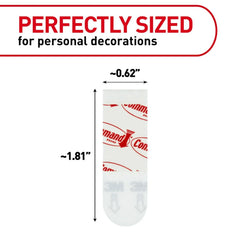 Command Small Poster Strips, 128 White Adhesive Strips (2 Packs of 64), Damage-Free Hanging for Posters, Kids’ Artwork, Banners & Signs, No Tools, Removes Cleanly