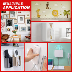 40 Sets Hook and Loop Tape Sticky White,4 in.x 1 in.Double-Sided Adhesive Strip,Heavy Duty