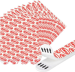 40 Sets Hook and Loop Tape Sticky White,4 in.x 1 in.Double-Sided Adhesive Strip,Heavy Duty
