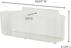 Command Large Caddy, Holds up to 4 lb, 8.6" x 3.1" x 3", 1 Caddy with 4 Strips, Damage-Free Organization Wall Mount to Cabinet, Kitchen, Pantry, Closet, or Under Sink