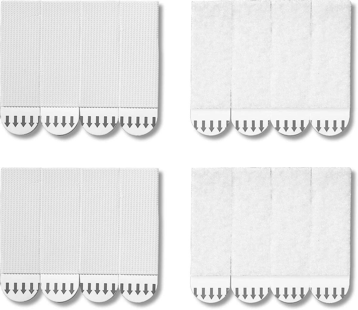MOVELYST 32-Pairs(64 Strips) Medium Picture Hanging Strips, Hook and Loop Tape, Picture Hanger Damage Free, Waterproof Adhesive Strips for Frame Hanging and Christmas Decorations, Heavy Duty
