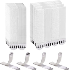 Sinnsally Large Picture Hanging Strips Heavy Duty,20-Pairs(40 Strips) Sticky Picture Hangers for Walls Hanging Without Nail,Damage Free No Nails Refill Adhesive Poster Frame Mounting,White